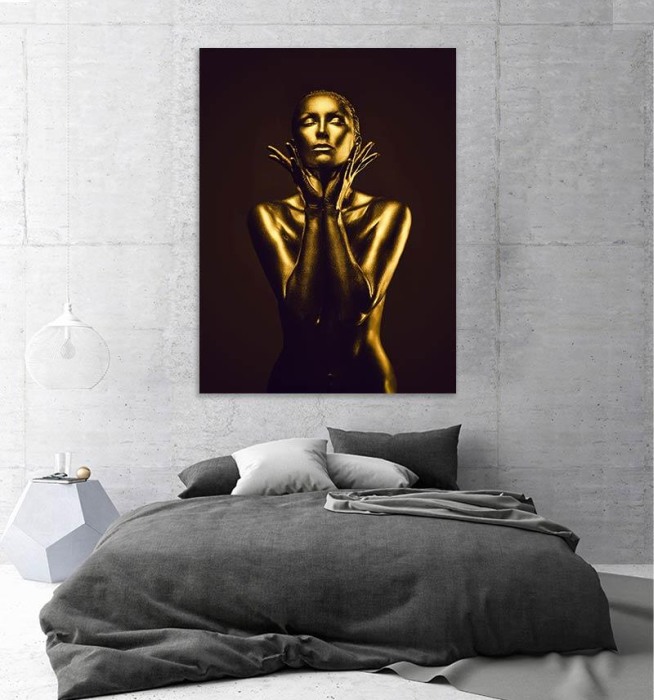 Tablou canvas Gold Girl [3]