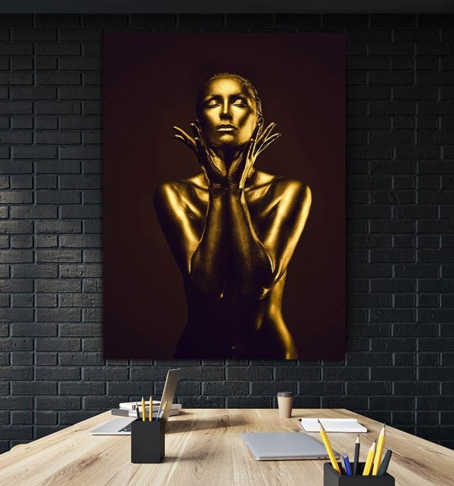 Tablou canvas Gold Girl [2]