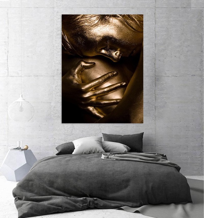 Tablou canvas Gold Sadness [2]