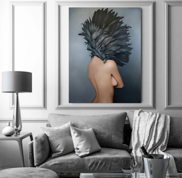 Tablou canvas Hide Nudity [3]