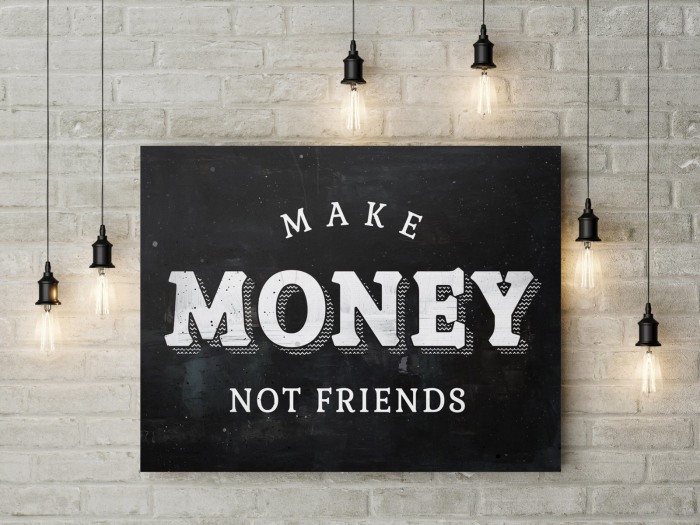 Tablou canvas Make Money [3]