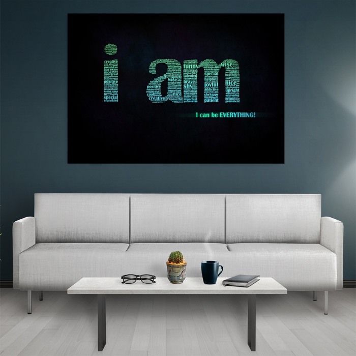 Tablou canvas Motivational I Am [2]