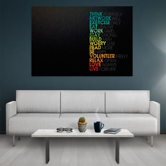 Tablou canvas Motivational Think [2]