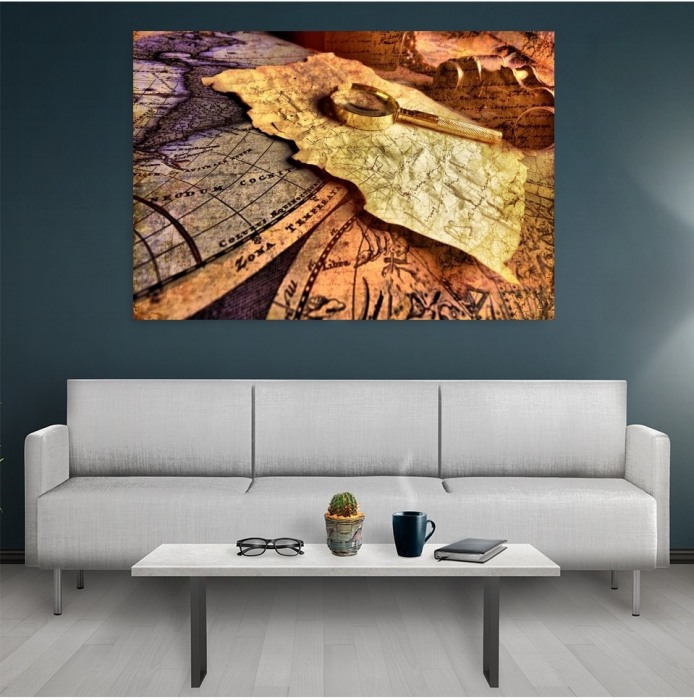 Tablou canvas Old maps [2]