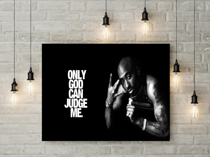 Tablou canvas Only God Can Judge Me [3]