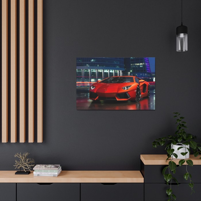 Tablou Canvas Orange Lambourghini [3]