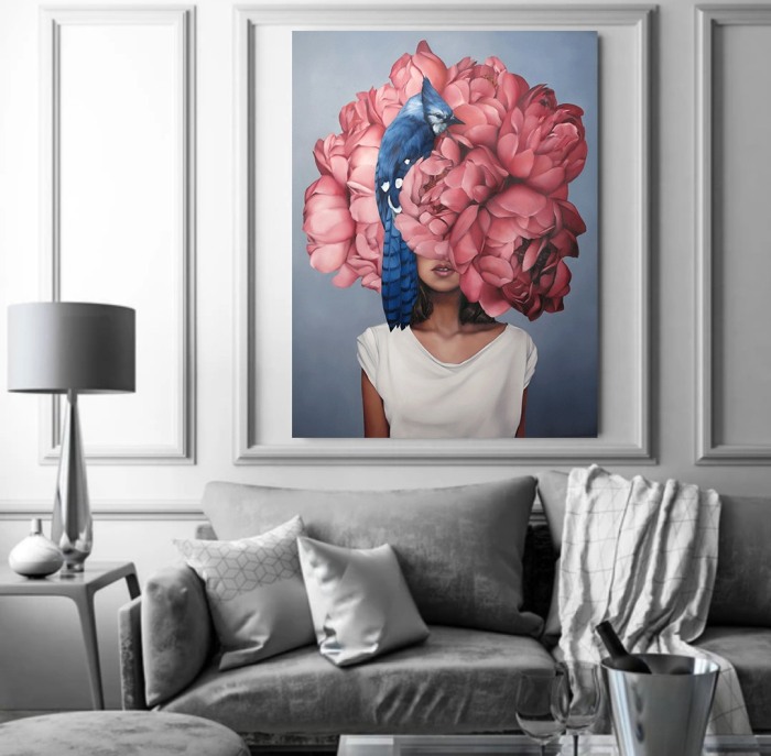 Tablou canvas Pink Blooming Mind [3]