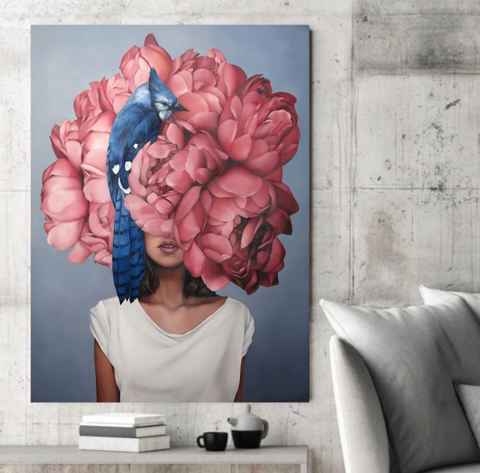 Tablou canvas Pink Blooming Mind [2]