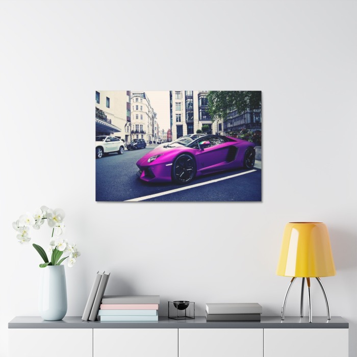Tablou Canvas Purple Lambourghini [3]
