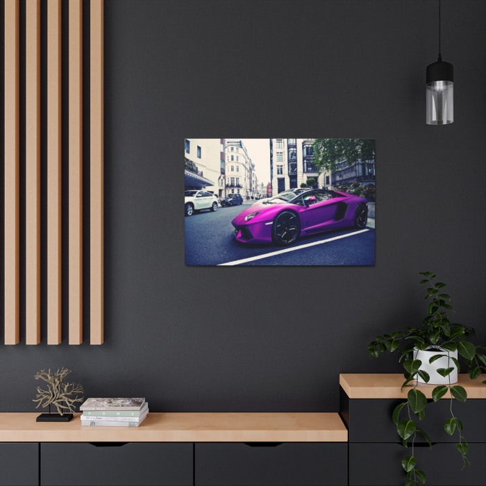Tablou Canvas Purple Lambourghini [2]