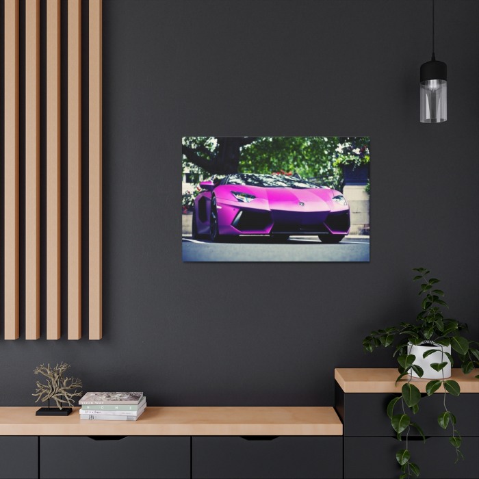 Tablou Canvas Purple Lambourghini [2]