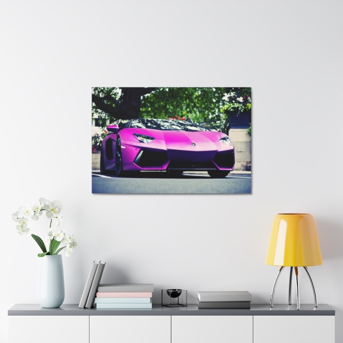 Tablou Canvas Purple Lambourghini [3]