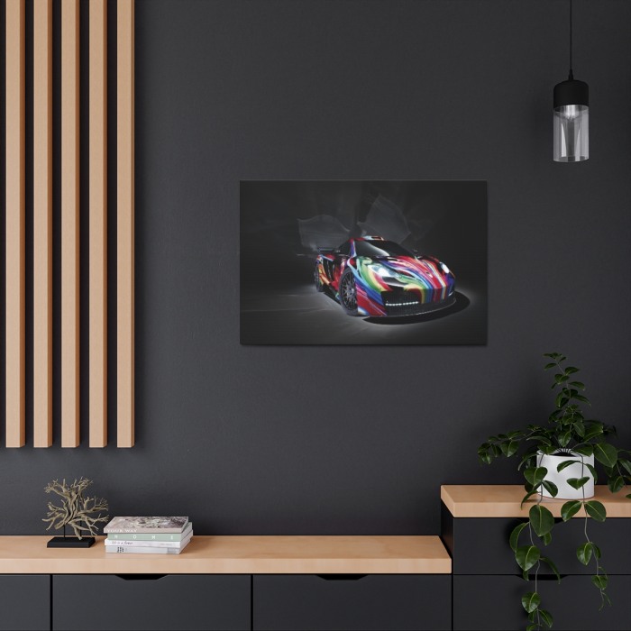 Tablou Canvas Rainbow Ferrari [3]