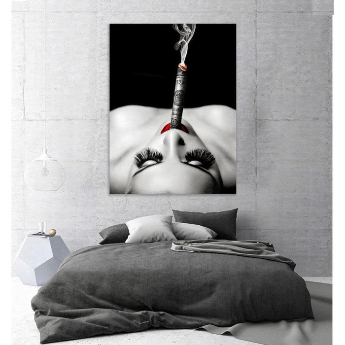 Tablou canvas Smoking Money [2]