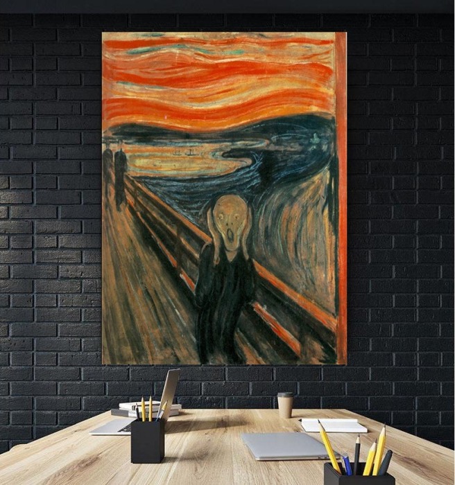 Tablou canvas The Scream Edvard Munch [2]