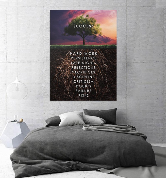 Tablou canvas Three Of Success [2]