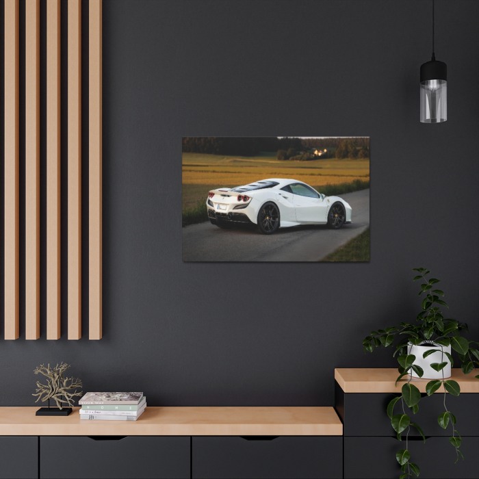 Tablou Canvas White Ferrari [4]