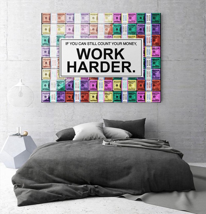 Tablou canvas Work Harder [2]