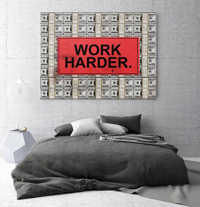 Tablou canvas Work Money [2]