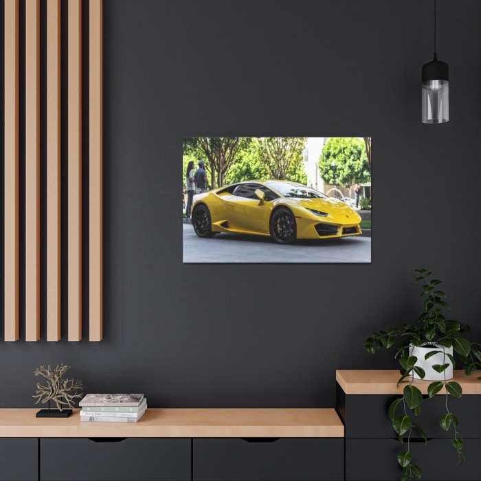 Tablou Canvas Yellow Lambourghini [2]