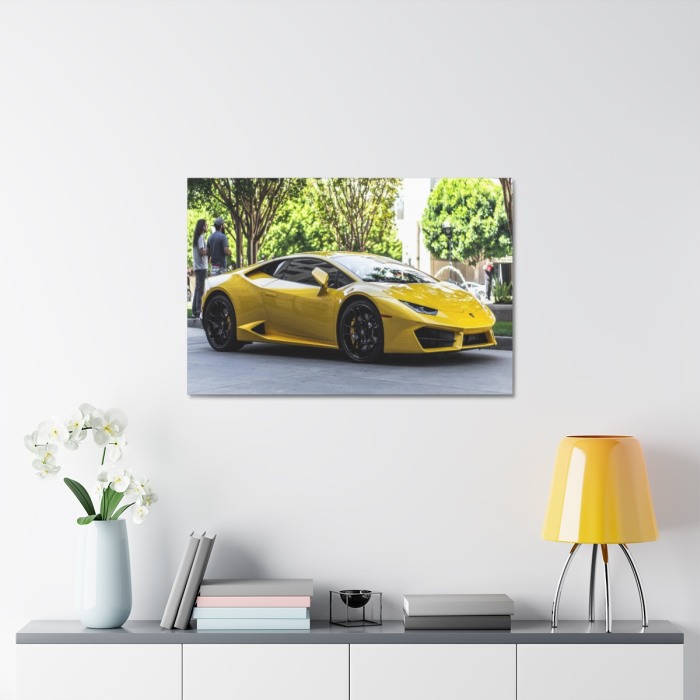 Tablou Canvas Yellow Lambourghini [3]