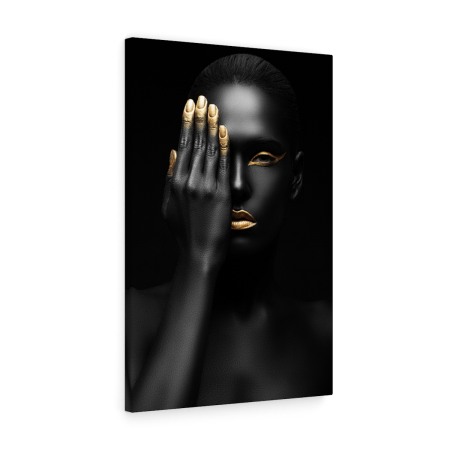 Tablou canvas B&W Girl Gold Tablouri Canvas - Tablou canvas B&W Girl Gold