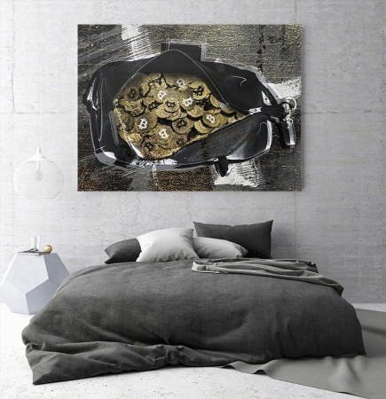 Tablou canvas Bitcoin Bag [1]