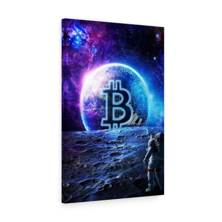 Tablou canvas Bitcoin World Tablouri Motivationale - Tablou canvas Bitcoin World