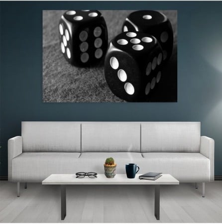 Tablou canvas Black Dice [1]