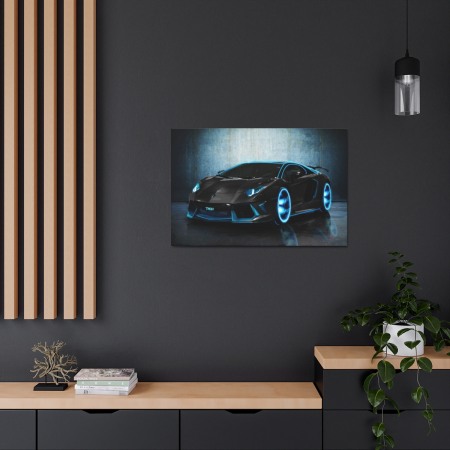 Tablou Canvas Black Lambourghini [1]