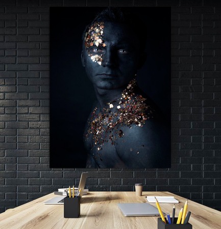 Tablou canvas Blue Cristal Men [0]