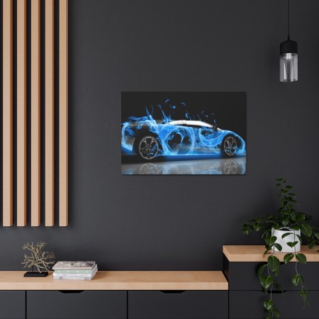 Tablou Canvas Blue Flame Lambo [2]