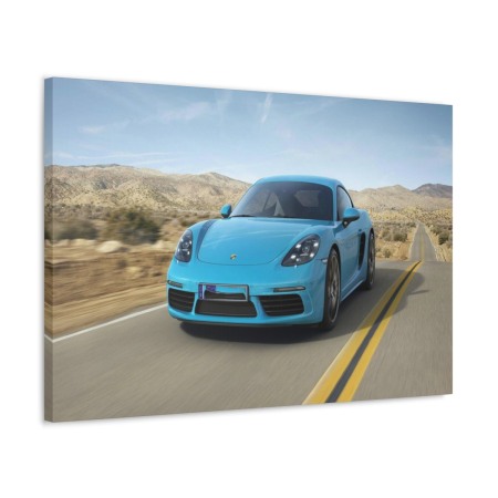 Tablou Canvas Blue Porsche Tablouri Masini - Tablou Canvas Blue Porsche