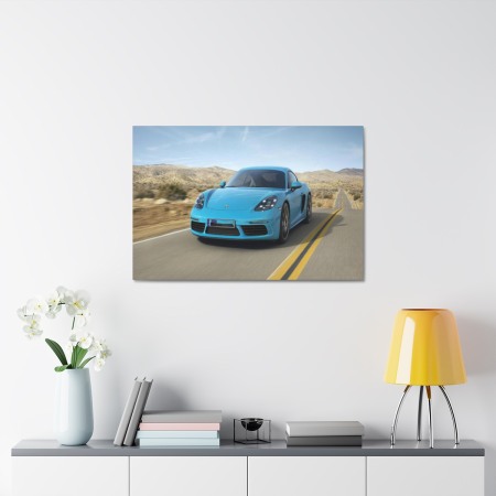 Tablou Canvas Blue Porsche [1]