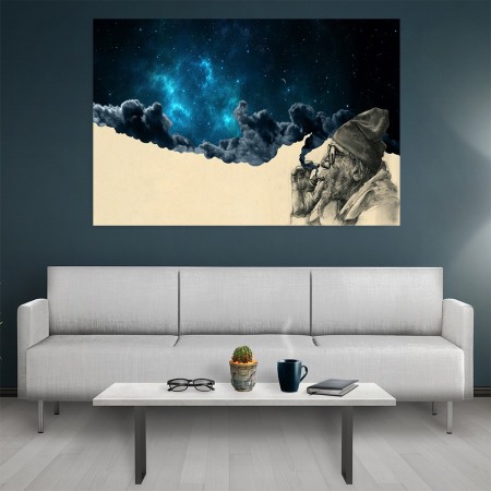 Tablou canvas Blue Smoke Cloud [0]
