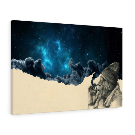 Tablou canvas Blue Smoke Cloud Tablouri Moderne - Tablou canvas Blue Smoke Cloud