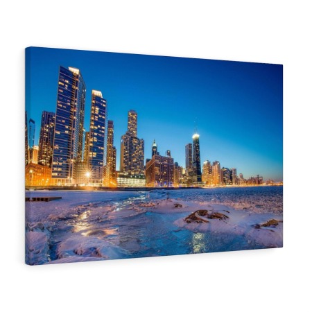 Tablou canvas Chicago Winter Tablouri Moderne - Tablou canvas Chicago Winter