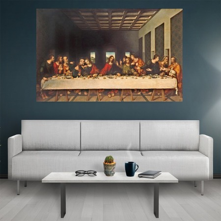 Tablou canvas Cina cea de taina Leonardo Da Vinci - 60x40 cm [1]