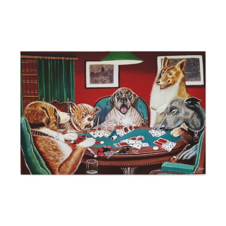 Tablou Canvas Dog  Poker Society [1]