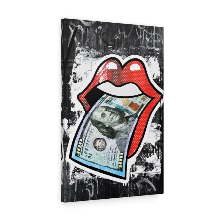Tablou canvas Dollar Lips Tablouri Motivationale - Tablou canvas Dollar Lips