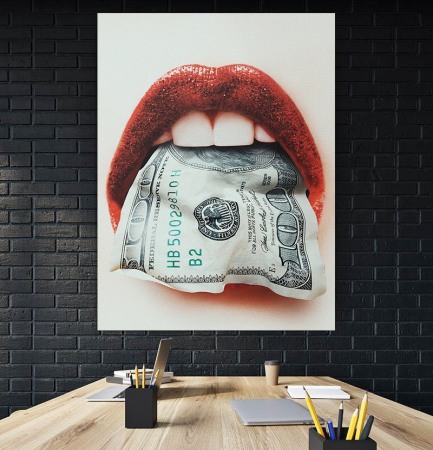 Tablou canvas Eating Money [2]