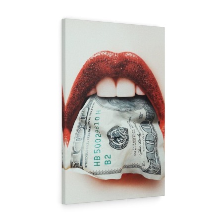 Tablou canvas Eating Money Tablouri Motivationale - Tablou canvas Eating Money