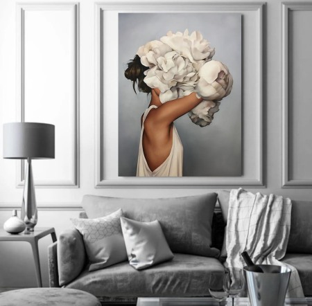 Tablou canvas Floral Girl [2]