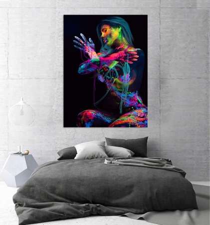 Tablou canvas Fluorescent Girl [1]