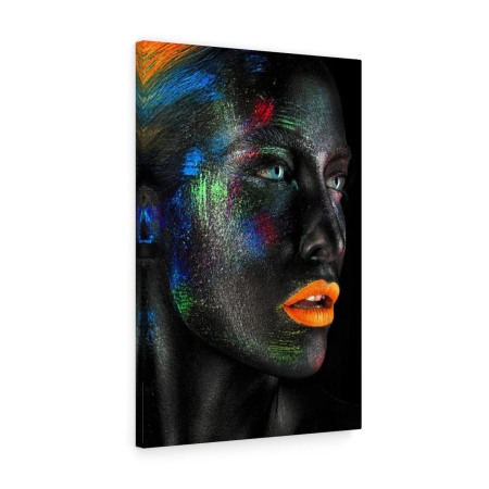 Tablou canvas Fluorescent Lips Tablouri Moderne - Tablou canvas Fluorescent Lips