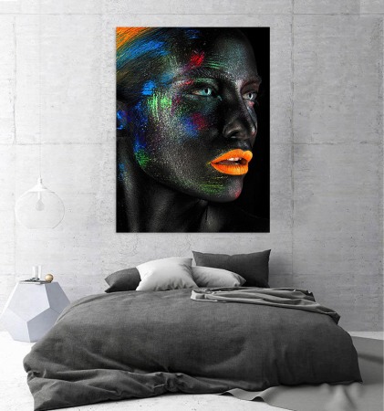 Tablou canvas Fluorescent Lips [2]