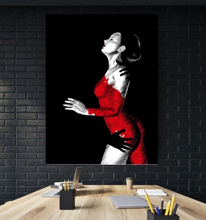 Tablou canvas Girl in Red [0]