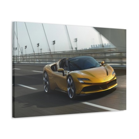 Tablou Canvas Gold Ferrari Tablouri Masini - Tablou Canvas Gold Ferrari