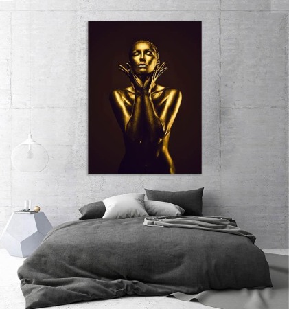 Tablou canvas Gold Girl [2]