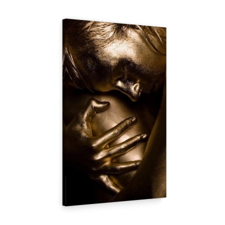 Tablouri Black & Gold - Tablou canvas Gold Sadness